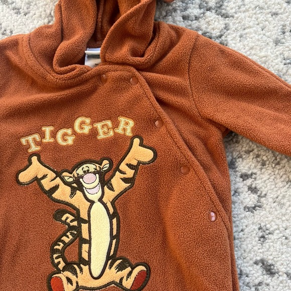 Vtg Disney Tigger Fleece Footed Sleepever - Picture 5 of 5